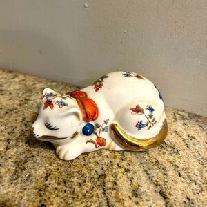 Frederick Cooper Porcelain sleeping cat porcelain figurine